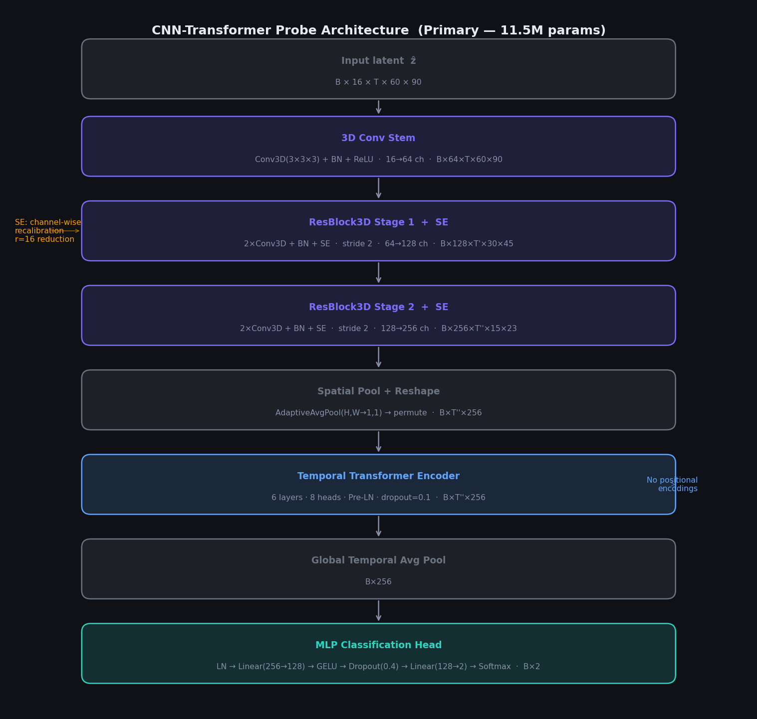 CNN-Transformer probe architecture